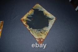 Plaque Emaillee Bombee Losange Tracteurs Renault Agricoles Emaillerie Alsacienne