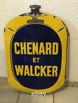 Plaque Emaillee Chenard Et Walcker 1920