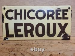 Plaque Émaillée Chicorée Leroux