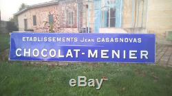 Plaque Emaillee Chocolat Menier