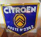 Plaque Emaillee Citroen Poste