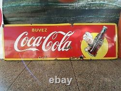 Plaque Emaillee Coca Cola 140/50cm