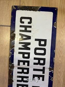 Plaque Émaillée De Metro Porte Des Lilas Champerret- Levallois Email Ed Jean 120