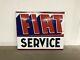 Plaque Emaillee Fiat Service Ancienne Enamel Sign Emailschild Insegna Smaltata