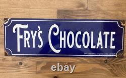 Plaque Émaillée Fry's Chocolate Chocolat Épicerie