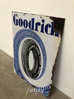 Plaque Emaillee Goodrich Enamel Sign Emailschild Insegna Tire Pneu Dunlop