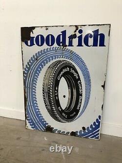 Plaque Emaillee Goodrich Enamel Sign Emailschild Insegna Tire Pneu Dunlop