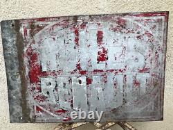 Plaque Émaillée Huile Renault Automobile 60 X 40