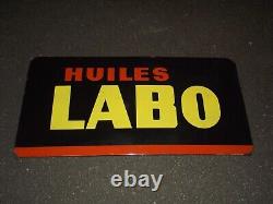 Plaque Emaillee Huiles Labo. 98 X 48