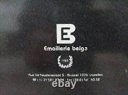 Plaque Émaillée Kronenbourg, Emaillerie Belge, 50x37cm