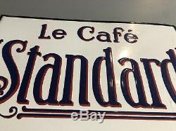 Plaque Emaillee Le Cafe STANDARD