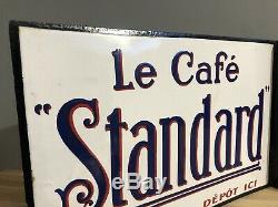 Plaque Emaillee Le Cafe STANDARD