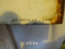 Plaque Emaillee Le Nouvelliste Lyon double face année 1940-50