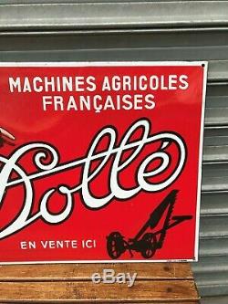 Plaque Emaillee Machine Agricole Francaise Dolle