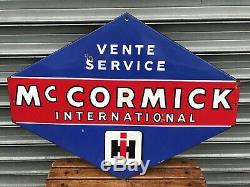 Plaque Emaillee Machine Agricole MC Cormick International Service