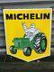 Plaque Emaillee Michelin Tarcteur Tres Bel Etat