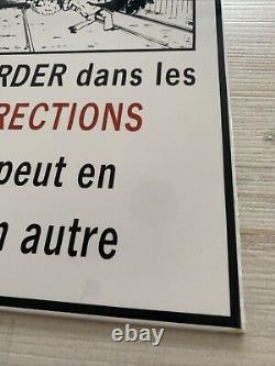 Plaque Émaillée Ne Traversez Pas pour les passages à niveau et gares de train