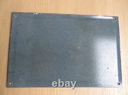 Plaque Emaillee Originale Attention Au Feu 30cm/20cm