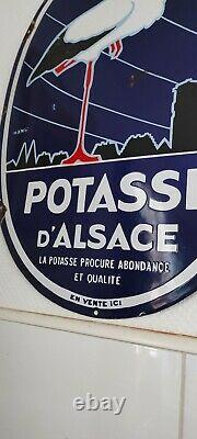 Plaque Emaillee Originale Potasse D'alsace
