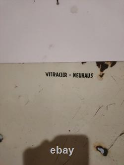 Plaque Émaillée Panneau de signalisation danger vitracier neuhaus