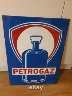 Plaque Émaillée Petrogaz 59x 45 Cm