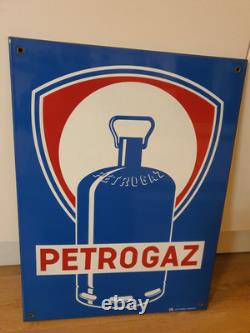 Plaque Émaillée Petrogaz 59x 45 Cm