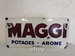 Plaque Émaillée Publicitaire MAGGI