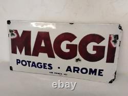 Plaque Émaillée Publicitaire MAGGI