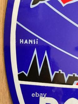 Plaque Émaillée Publicitaire Potasse D'alsace Signée Hansi