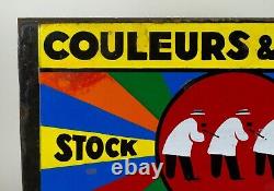 Plaque Émaillée Publicitaire Ripolin Express Vintage Enamel Sign