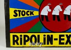 Plaque Émaillée Publicitaire Ripolin Express Vintage Enamel Sign