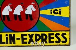Plaque Émaillée Publicitaire Ripolin Express Vintage Enamel Sign