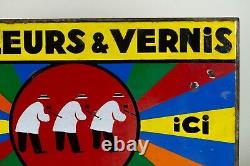 Plaque Émaillée Publicitaire Ripolin Express Vintage Enamel Sign