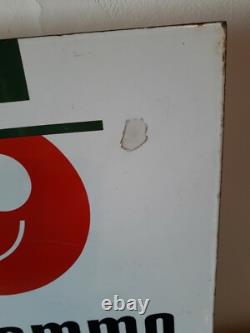 Plaque Emaillee Publicitaire Welcomme Moro Double Face
