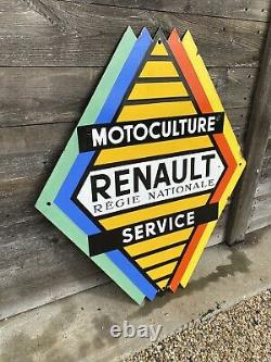 Plaque Émaillée Renault Ancienne Enamel Sign Emailschild