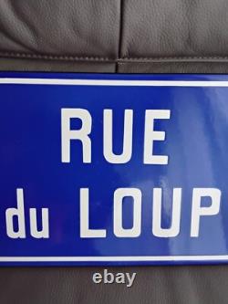 Plaque Émaillée Rue du Loup