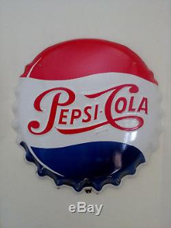 Plaque Emaillee Soda Pepsi Cola (email Neuhaus)