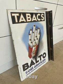 Plaque Emaillee Tabac Balto Enamel Sign Emailschild Insegna Tobacco