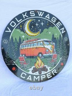 Plaque Émaillée Volkswagen Camper