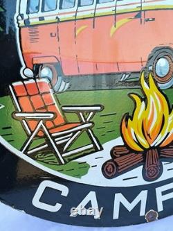 Plaque Émaillée Volkswagen Camper