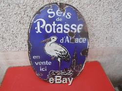 Plaque Emailles Ancienne Sels De Potasse Alsace