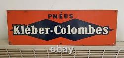 Plaque KLEBER COLOMBES (Petit Format 60cm x 20cm) Tôle Enseigne Pub Déco Garage