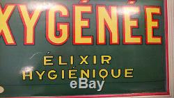 Plaque Pub Bombee Tole Peinte Oxygenee Elexir Hygienique De Andreis Marseille