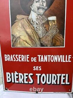 Plaque Publicitaire Émaillé Brasserie De Tatonville Ses Bières Tourtel