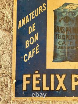 Plaque Publicitaire En Carton Le Sans Prime Cafe Melange Superieur Felix Potin
