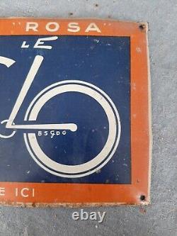 Plaque Publicitaire cyclisme velo Rosa Loft Deco