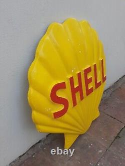 Plaque Shell Enseigne Garage automobile 80 cm x 77 cm déco automobilia
