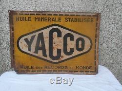 Plaque Tole Ancienne Yacco