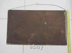 Plaque Tôle publicitaire batteries Fulmen 1960