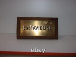 Plaque cuivre Avioline esso SHELL Azur Avia BP Castrol CALTEX FINA ELF AGIP